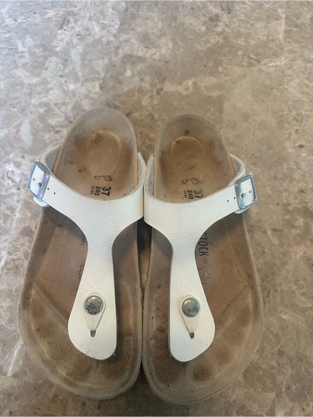 Birkenstock Gizeh Women’s White Sandals size 37 - Picture 8 of 9